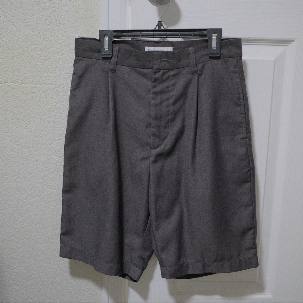Classic Gray Women's Flat Front Shorts